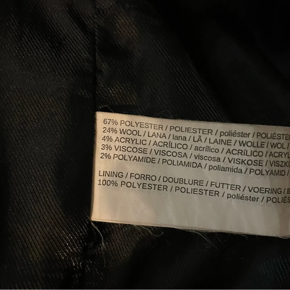 MANGO Wool Blend Classic Gray Long Coat Size Extra Small